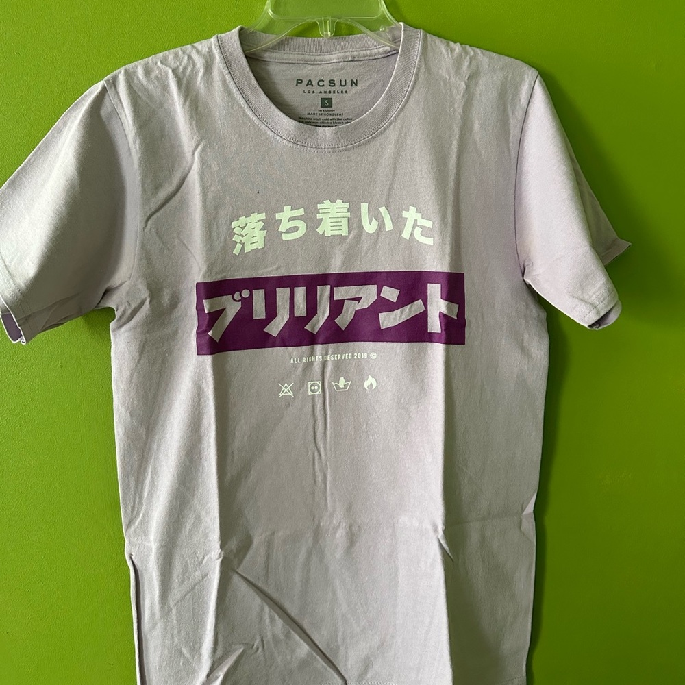 Pacsun Purple and White T-Shirt